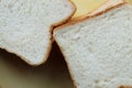 Brown white color raw bread pieces cropped and partial display Royalty Free Stock Photo