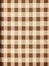 Brown and White Gingham Pattern Antique Junk Journal Page background wall art decor, for nursery or Royalty Free Stock Photo