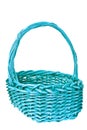 Brown wicker basket isolated Royalty Free Stock Photo