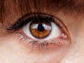 Brown Woman eye closeup