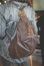 Brown woman handbag Royalty Free Stock Photo