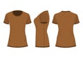 Brown woman`s t-shirt