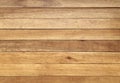 Brown wood floor texture background. plank pattern surface pastel painted wall; white board grain tabletop above oak timber; Royalty Free Stock Photo