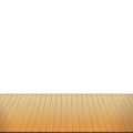 Brown wood floor on white background empty room with space Royalty Free Stock Photo