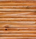 Brown wood log wall background Royalty Free Stock Photo