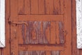 Brown wood structure texture of an old door. Cracked wooden pattern. Plank background. Natural wood board. Dry tree Royalty Free Stock Photo