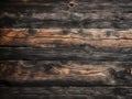 Old Black Planks Wood Texture Nature Background Wooden Wall Design - ai generated Royalty Free Stock Photo