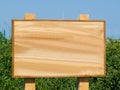 Brown wooden blank sign Royalty Free Stock Photo