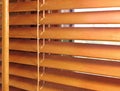 Brown wooden blinds