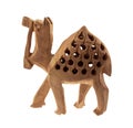 Brown wooden camel Royalty Free Stock Photo