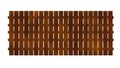 brown wooden fence The white background can be isolated for a scene illustration. design and decoration Royalty Free Stock Photo