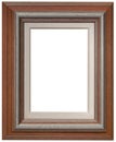 Brown Wooden Frame Cutout Royalty Free Stock Photo