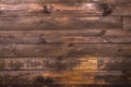 Brown wooden horizontal boards. Texture for the background. Horizontal frame