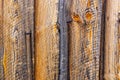 Brown wooden old scratched Board with knots. Wooden horizontal board texture Royalty Free Stock Photo