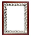 Brown wooden photo frame Royalty Free Stock Photo