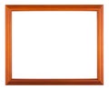 Brown wooden picture modern frame Royalty Free Stock Photo