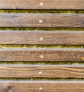 Wooden plank with screws. background, texture. Royalty Free Stock Photo