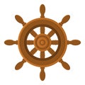 Brown Wooden Ship Rudder Icon Royalty Free Stock Photo