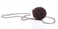 Brown wool ball Royalty Free Stock Photo