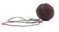 Brown wool ball Royalty Free Stock Photo