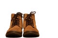 Brown work boots for people Royalty Free Stock Photo