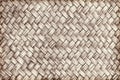 Brown woven bamboo close up texture