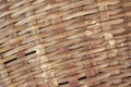 Brown woven bamboo close up texture