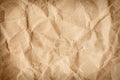 Brown wrinkle recycle paper background Royalty Free Stock Photo