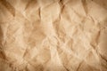 Brown wrinkle recycle paper background Royalty Free Stock Photo