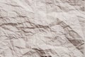 Brown wrinkled paper sheet eco friendly background Royalty Free Stock Photo