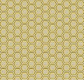 Brown and yellow abstract geometric seamless pattern honeycomb Royalty Free Stock Photo