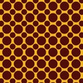 Brown And Yellow Polka Dot Background