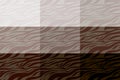 Brown Zebra print. Stripes, animal skin, tiger stripes, abstract pattern, line background. Black and white vector monochrome Royalty Free Stock Photo