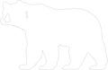 brownbear Outline Silhouette Generative Ai Royalty Free Stock Photo