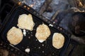 Browned Campfire Pancakes Royalty Free Stock Photo