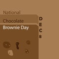 Brownie day - National chocolate day Royalty Free Stock Photo