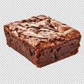 brownie isolated on transparent background Royalty Free Stock Photo