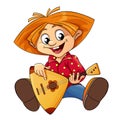 Brownie playing a balalaika Royalty Free Stock Photo