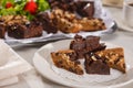 Brownies and blondies Royalty Free Stock Photo
