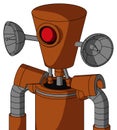 Brownish Droid With Cylinder-Conic Head And Cyclops Eye