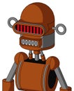 Brownish Droid With Dome Head And Square Mouth And Visor Eye