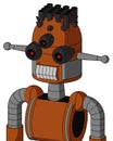 Brownish Droid With Dome Head And Teeth Mouth And Three-Eyed And Pipe Hair