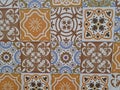 Tiles Floor Ornament Collection Gorgeous Seamless Patchwork Colorful Painted Tin Glazed Ceramic Tilework Pattern Royalty Free Stock Photo