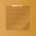 Brownpaper note on texture background Royalty Free Stock Photo