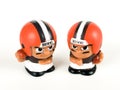 Cleveland Browns Li`l Teammates Toy Figures Royalty Free Stock Photo