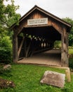 Browns River Covered Bridge, in Westford, Vermont Royalty Free Stock Photo