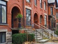 Brownstone style townhouses