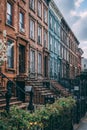 Brownstones in Bushwick, Brooklyn, New York City Royalty Free Stock Photo