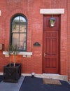 Brownstones at Grace Court Alley in historic Brooklyn Heights