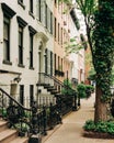 Brownstones in the Gramercy Park neighborhood, Manhattan, New York City